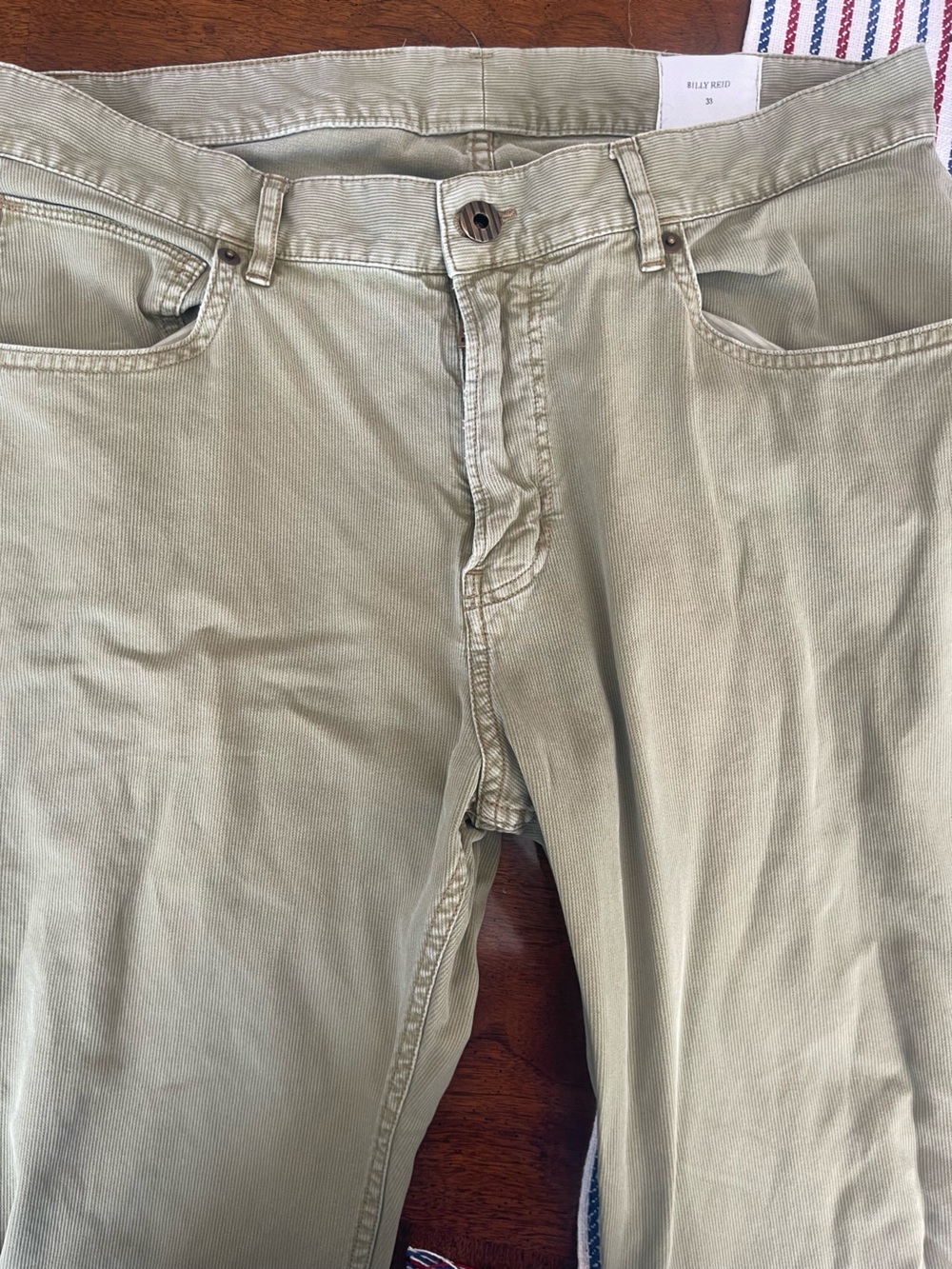 Billy Reid Casual Lightweight Pants in Light Olive